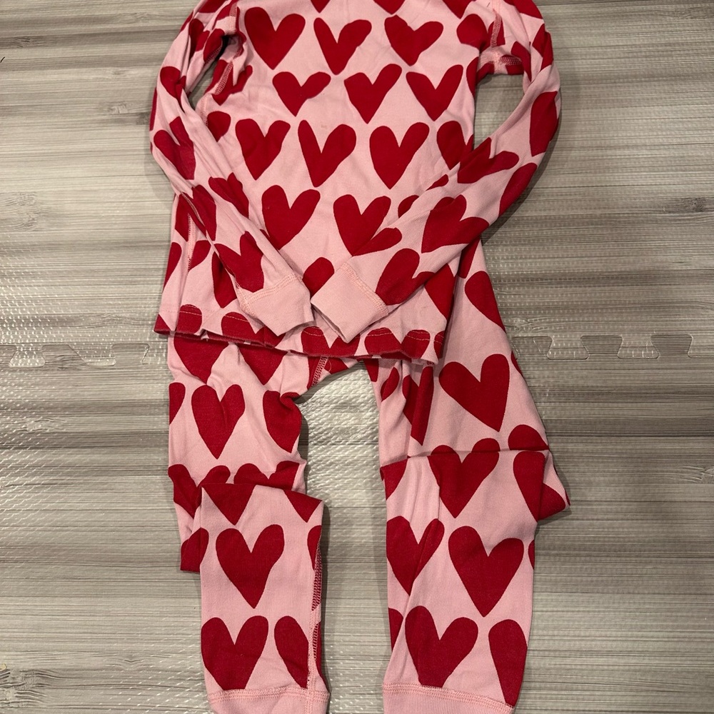 Hanna Andersson Red Heart Kids Pajama Set